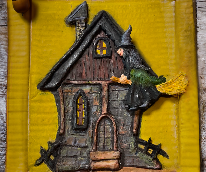 DIY Witch House From Cardboard