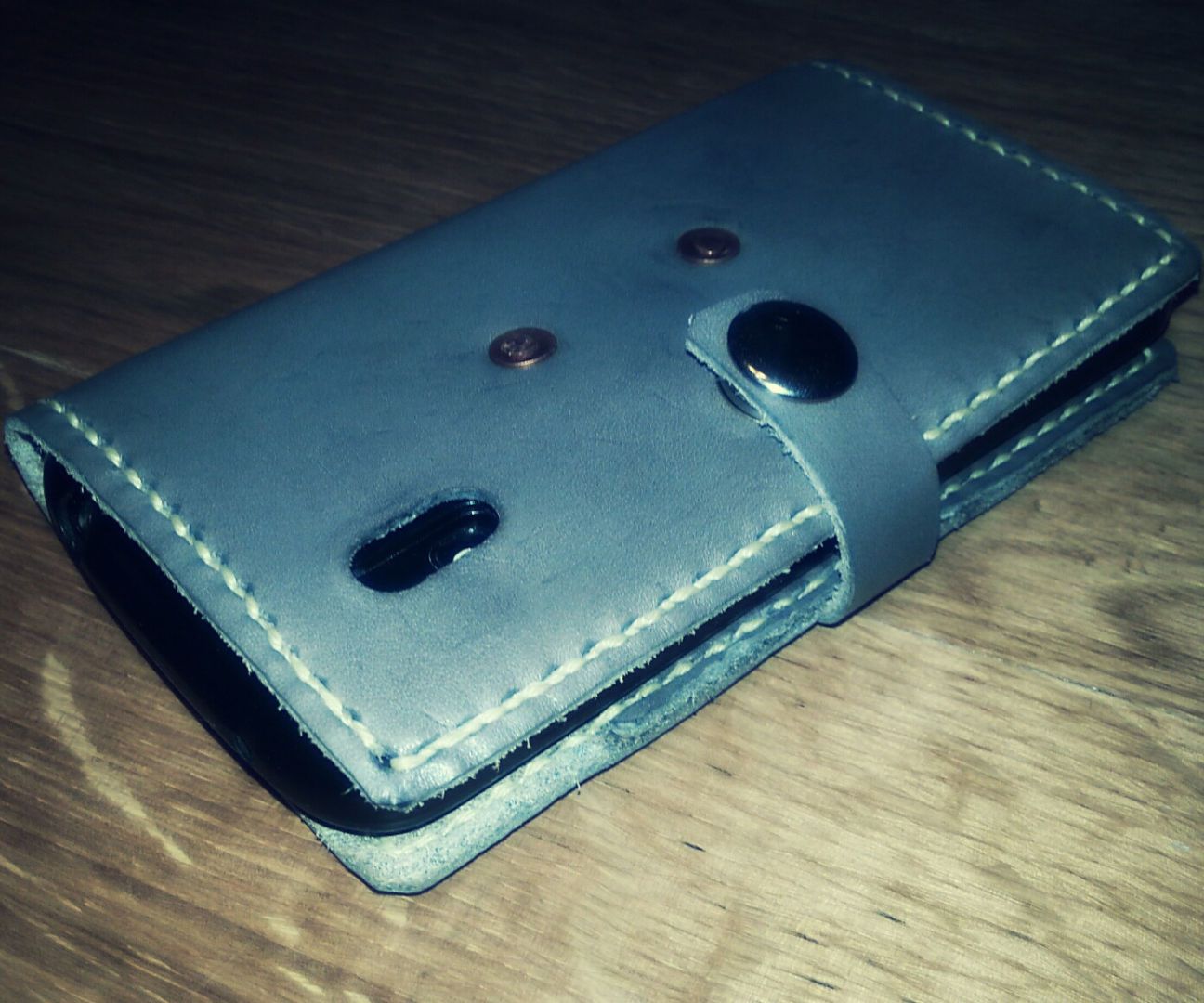 Leather Phone Wallet Hybrid Case With Card Slots