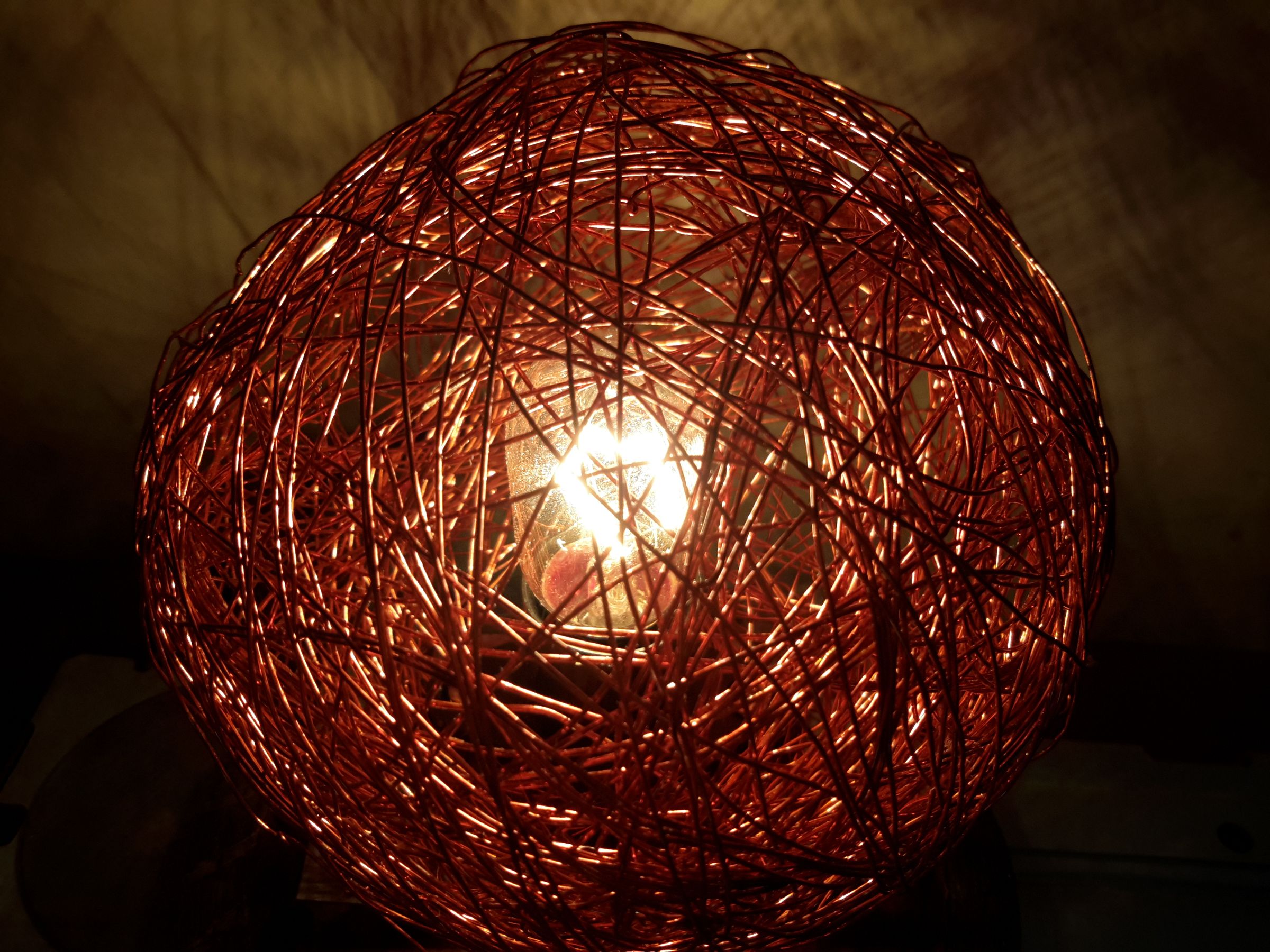 Copper Wire Ball Lamp 6 Steps (with Pictures) Instructables