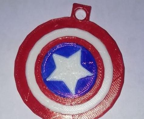 Captain America Shield Keychain