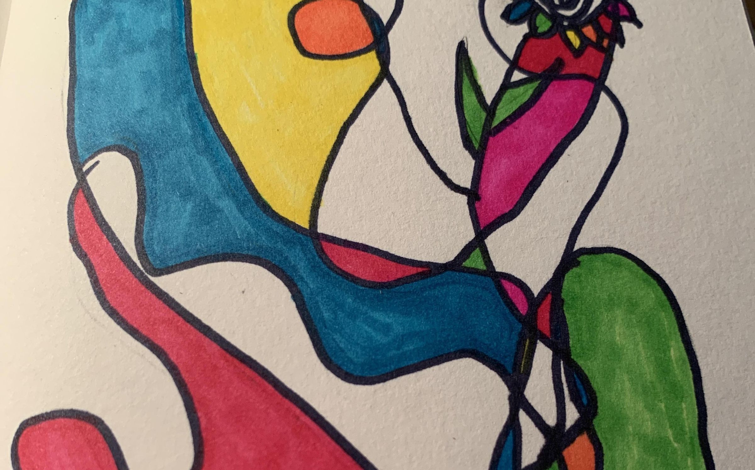 How to Make Abstract Art With Rose