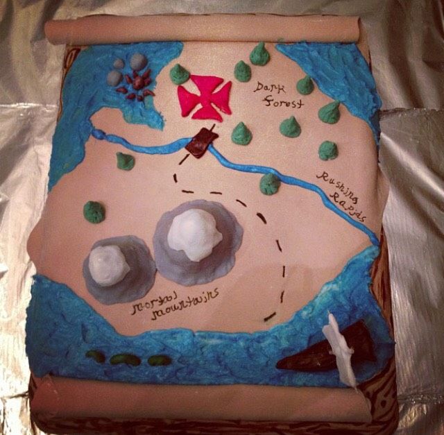 3d Pirate Map Cake
