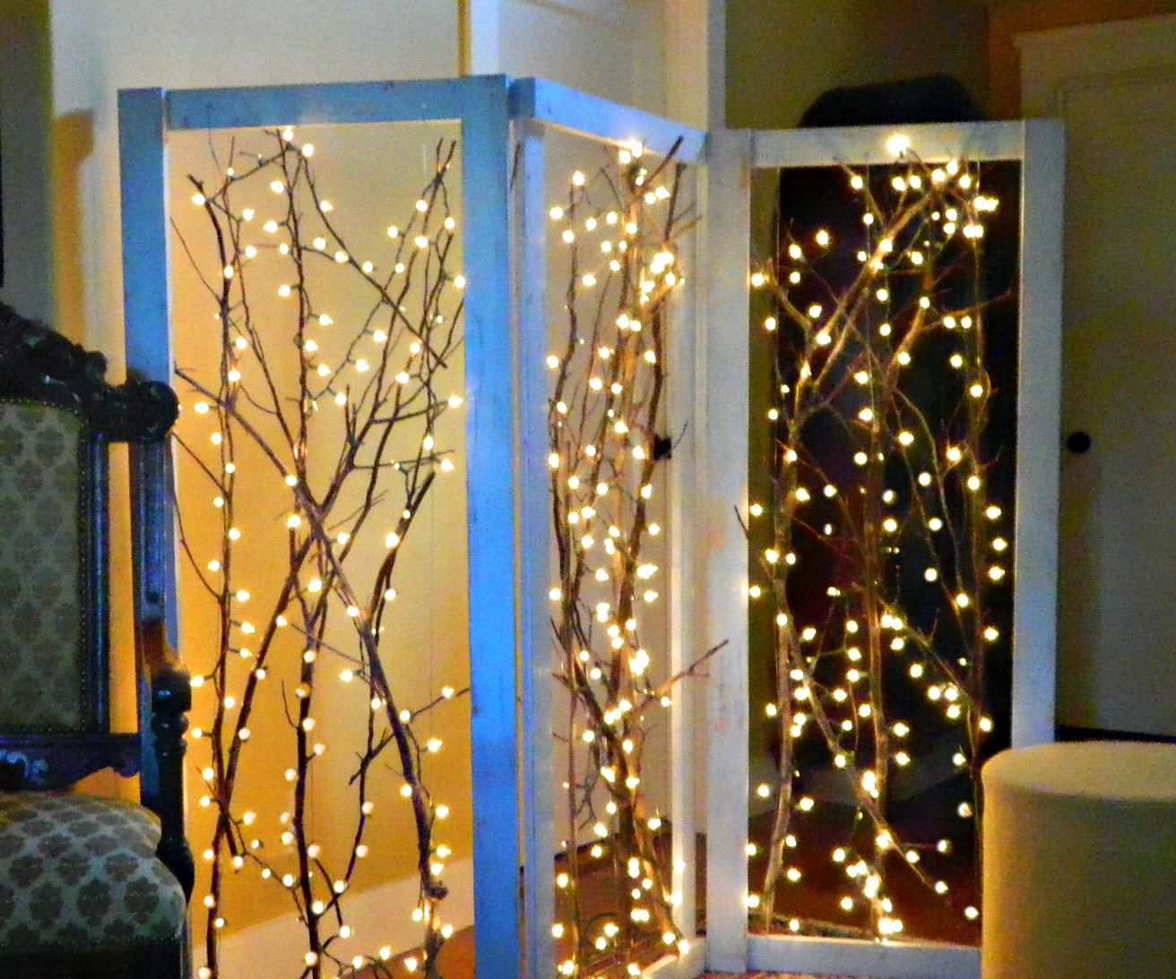 Twinkling Branches Room Divider