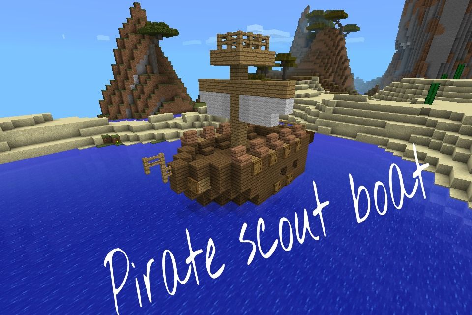 Minecraft Pe Pirate Scout Boat