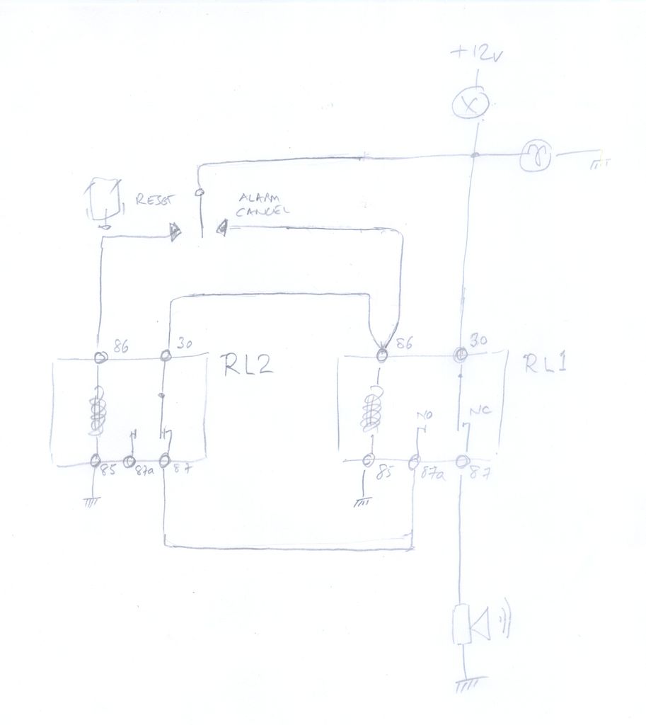 A Vehicle Back Up Alarm With A Self Resetting Disable Button