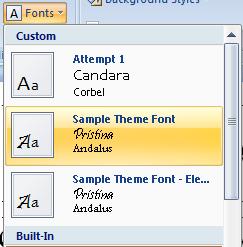 Creating Your Own Font Theme