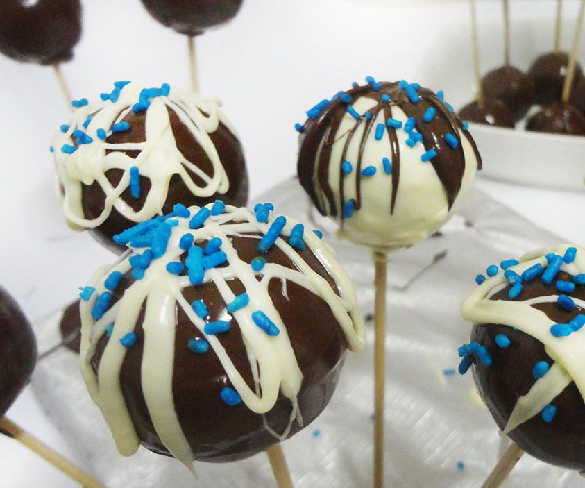 Something Blue Cake Pops