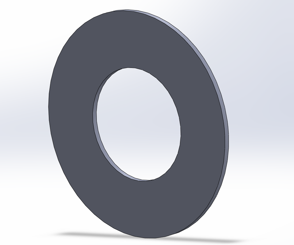 Create a Washer in SolidWorks Software