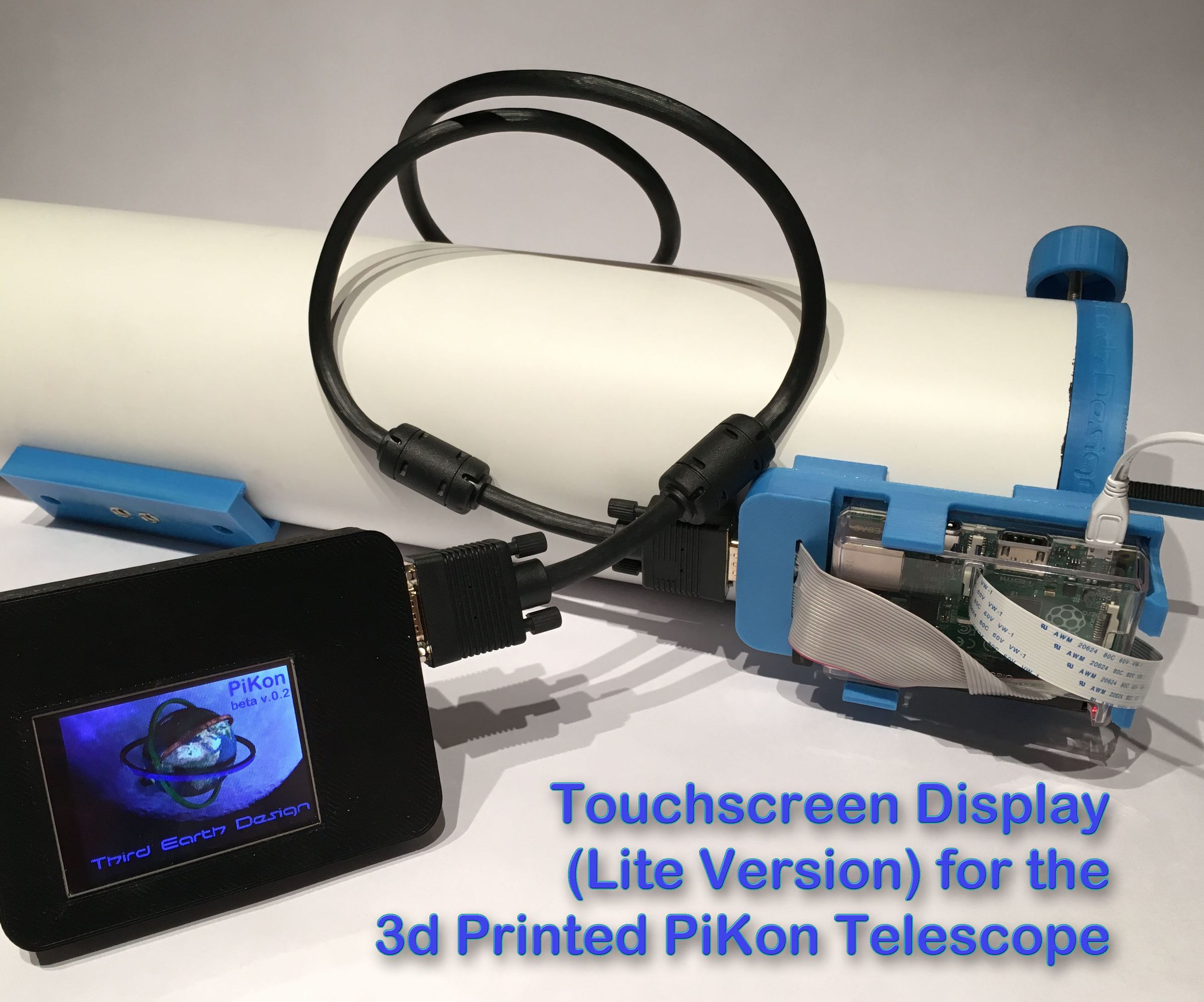 Touchscreen Display (Lite Version) for the PiKon Telescope / Raspberry Pi