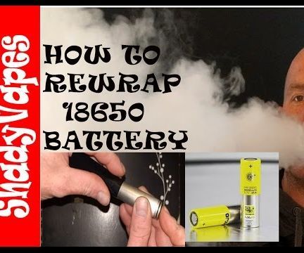 How to Rewrap 18650 Battery