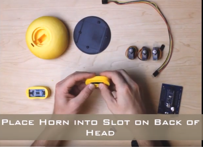 Insert Horn Into the Back of Head
