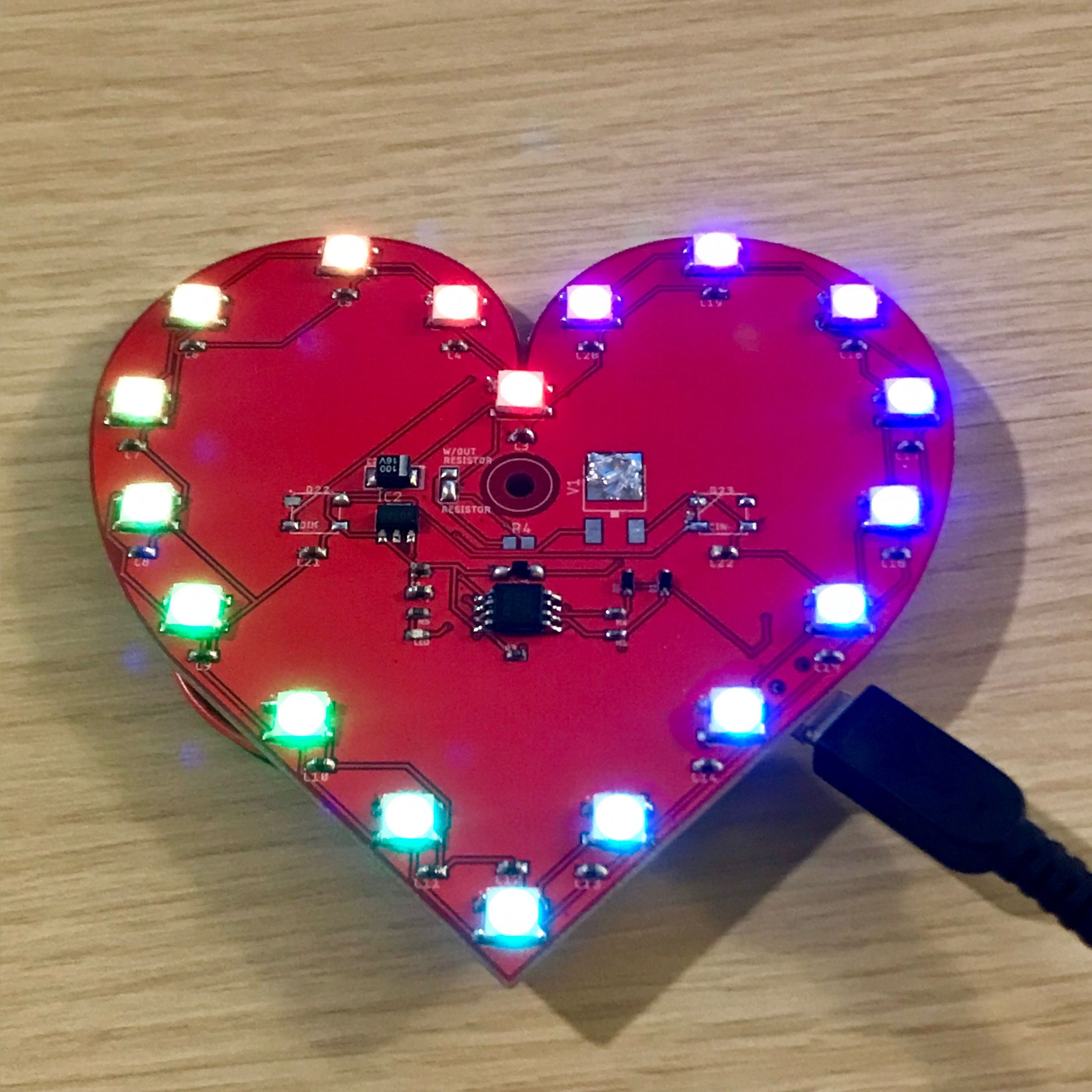 Valentines PCB Heart : 4 Steps (with Pictures) - Instructables