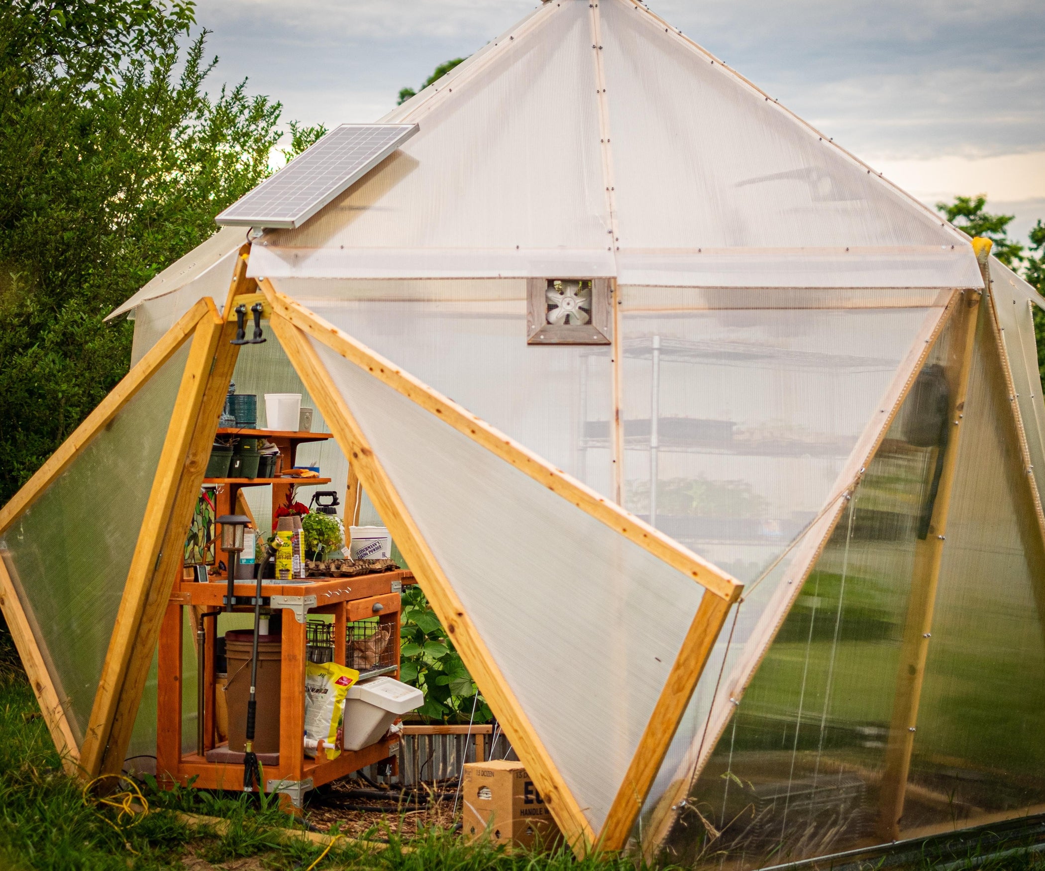 HIVE.1 an Experimental Lowcost Highefficiency Greenhouse 11 Steps