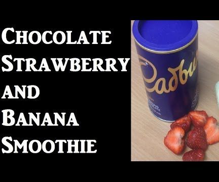 Chocolate Banana and Strawberry Smoothie
