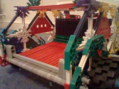 Knex Car With Large Trunk Space Crash Test.