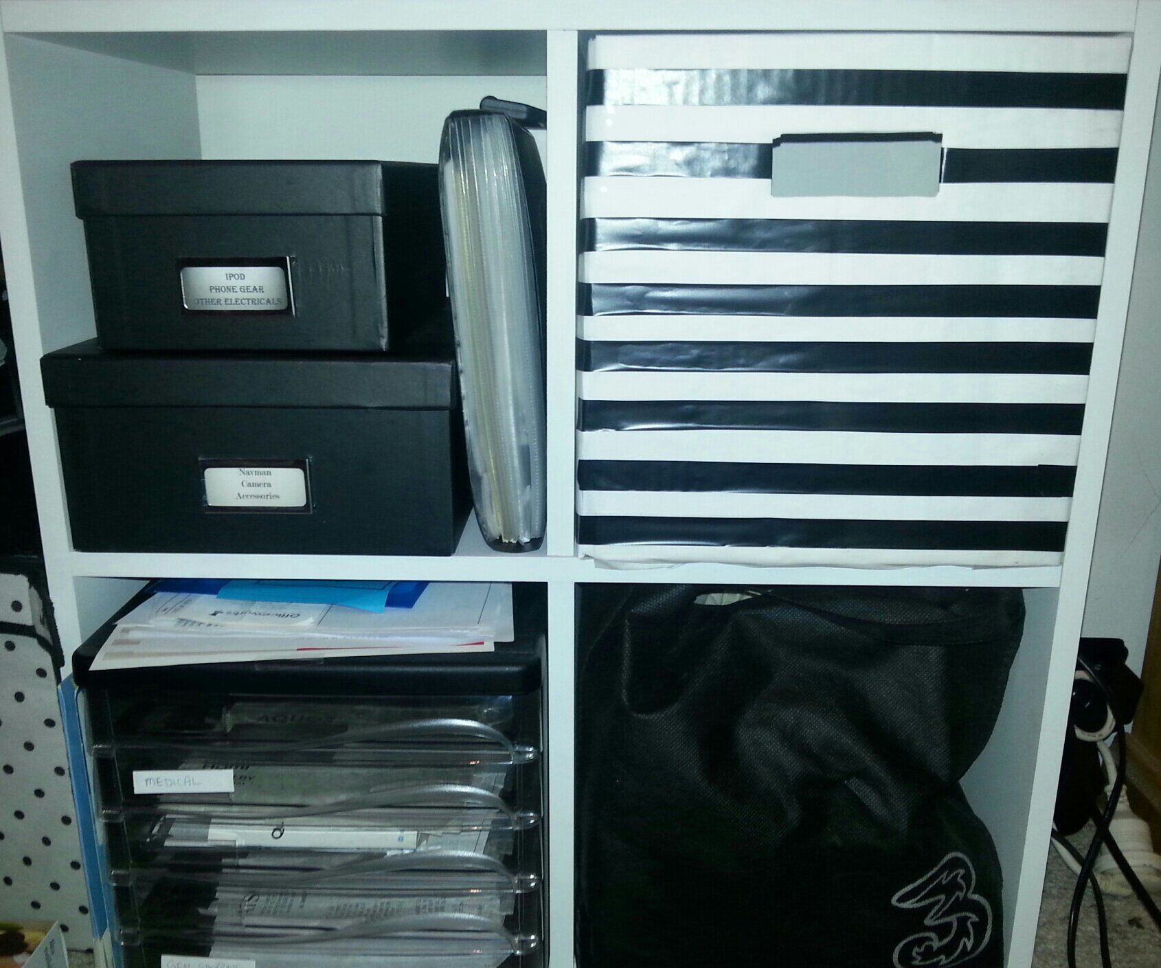 Cube Cardboard Box for Shelf Storage