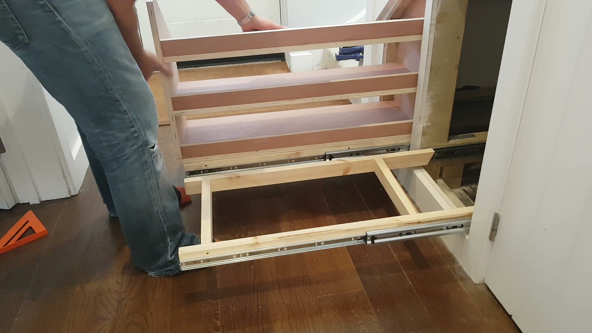 Under Stairs Hidden Storage Drawers 15 Steps (with Pictures