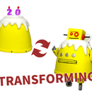 Transformable Instructables Robot Cake