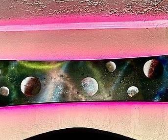 Snowboard Space Art