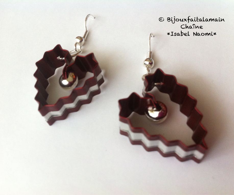 DIY Heart Shaped Earrings