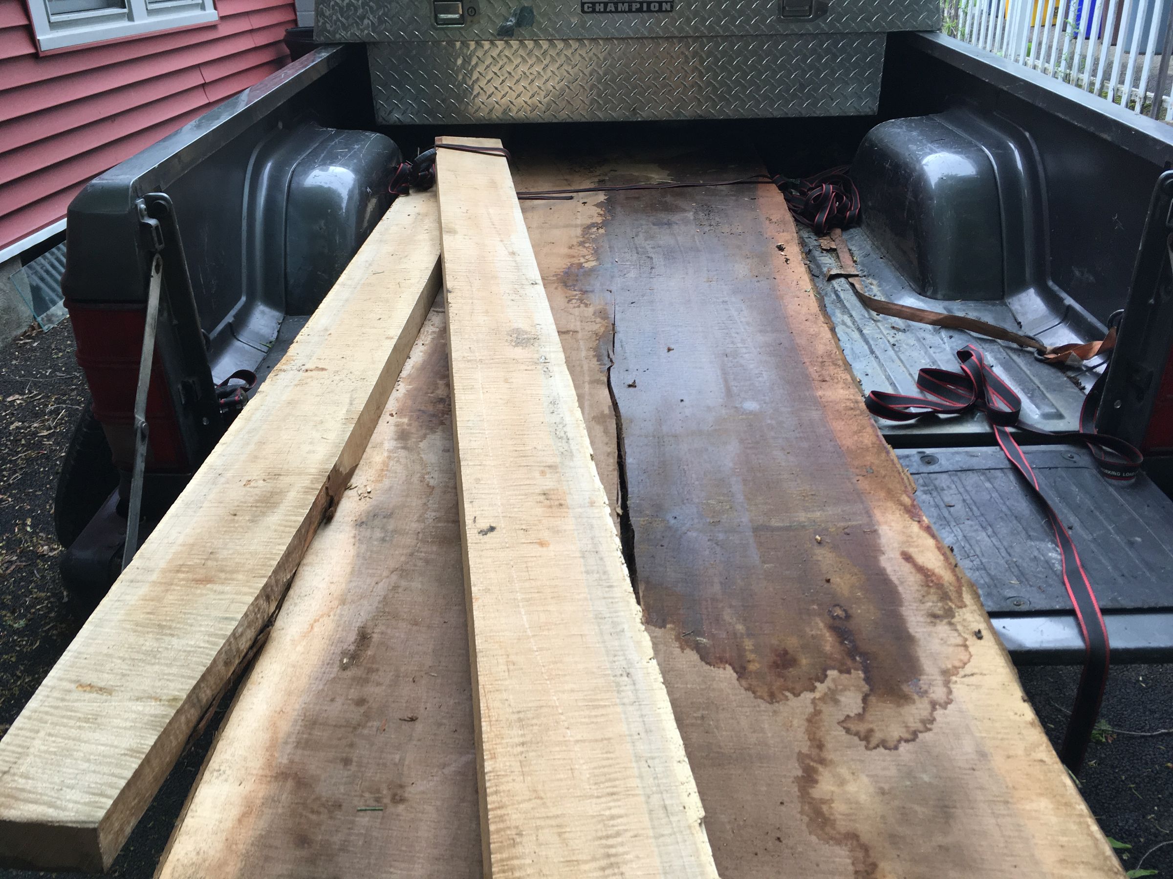 Live Edge Black Walnut and Cherry Hayrake Dining Room Table : 11 Steps ...