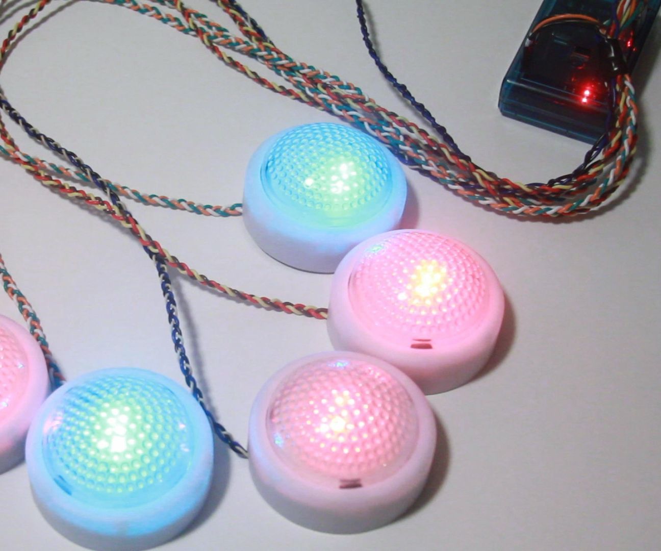 Quiz System Made of... Hacked Wall Lights