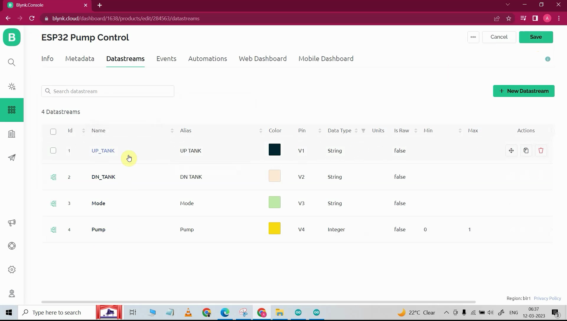 IoT Based Water Level Controller Using ESP32 Blynk : 15 Steps ...