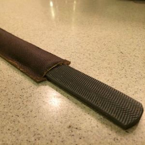 Cheap, Quick, and Easy Leather Sheath for File
