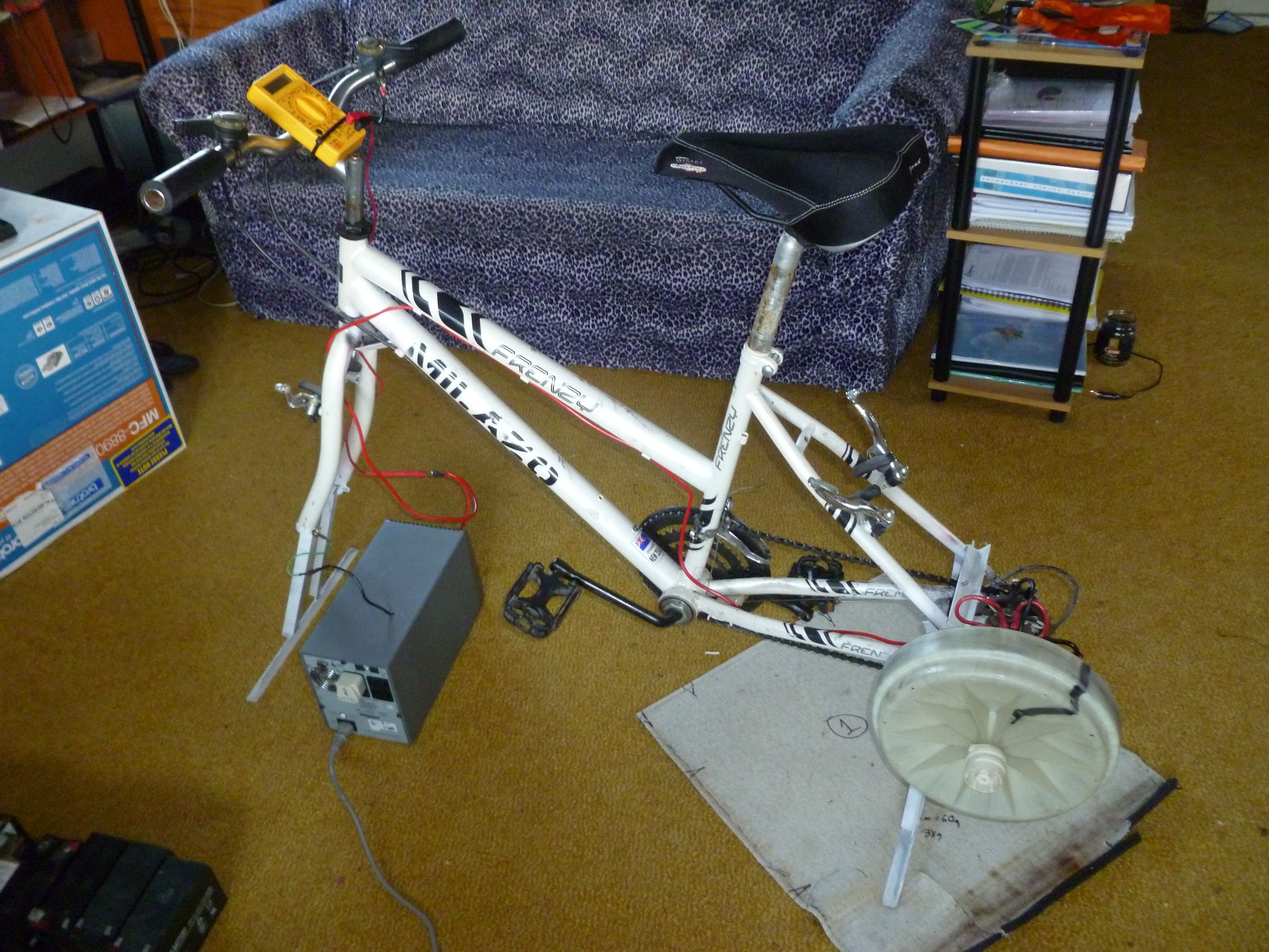 Stationary Bike Generator From Washing Machine 4 Steps (with Pictures