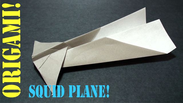 How to Make an Origami Paper Squid Airplane!