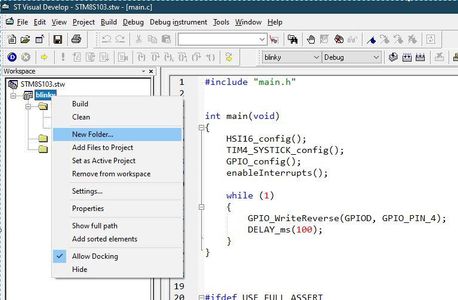 Setup ST Visual Develop With the Cosmic STM8 Compiler : 11 Steps ...