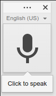 The Click to Speak Icon