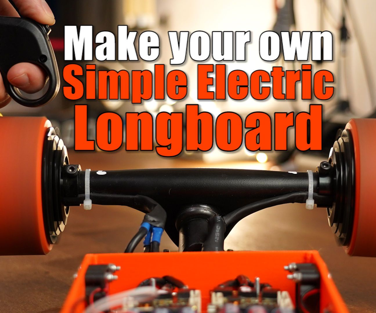 Make Your Own Simple Yet Powerful Electric Motorized Longboard