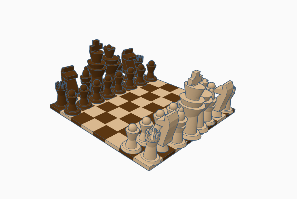 How to Make a 3D Printable Chess Set With Autodesk Tinkercad : 19 Steps ...
