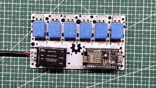 Home Automation Board With NODEMCU Six Outputs