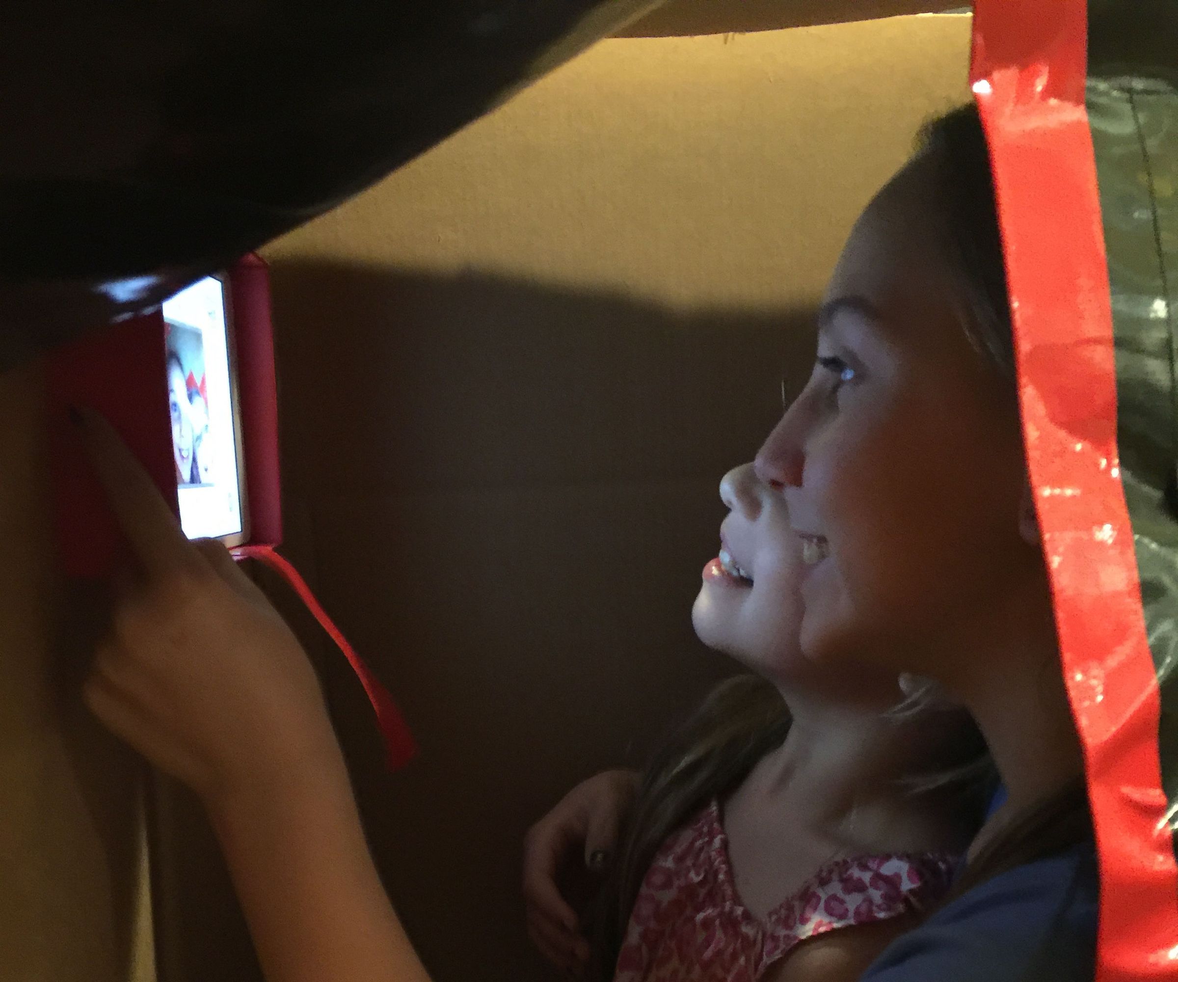 Duct Tape and Cardboard Photobooth