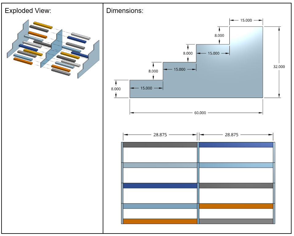 Front Stairs Dimensions: Part H