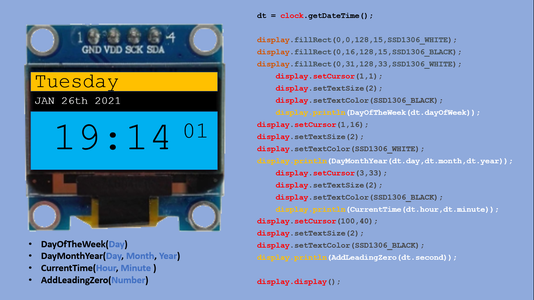 How to Create a Clock Using Arduino , DS3231 RTC Module and OLED ...