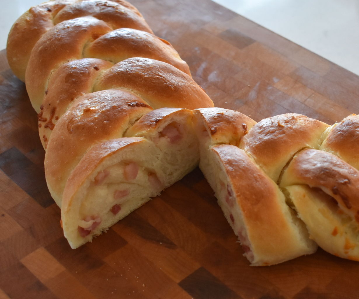 Bacon and Cheese Stuffed Bread
