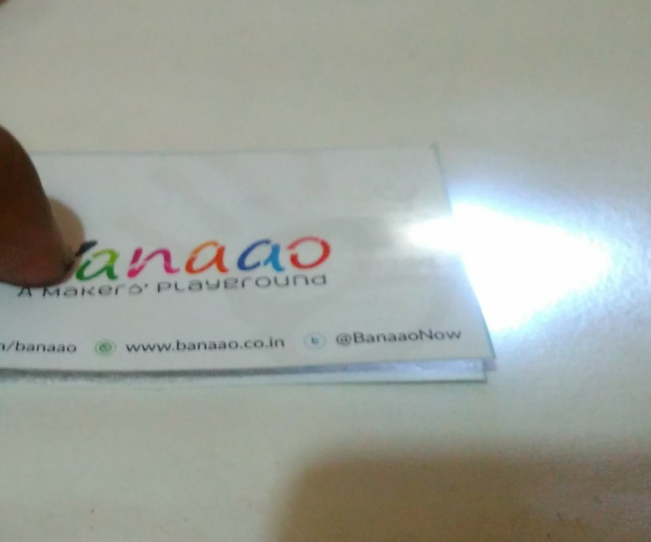 Business Card Flashlight