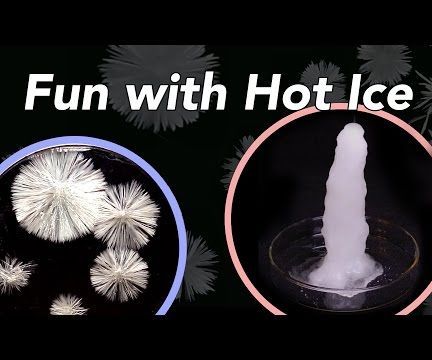Fun With Hot Ice (sodium Acetate)