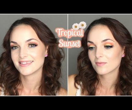 Tropical Sunset Makeup Tutorial
