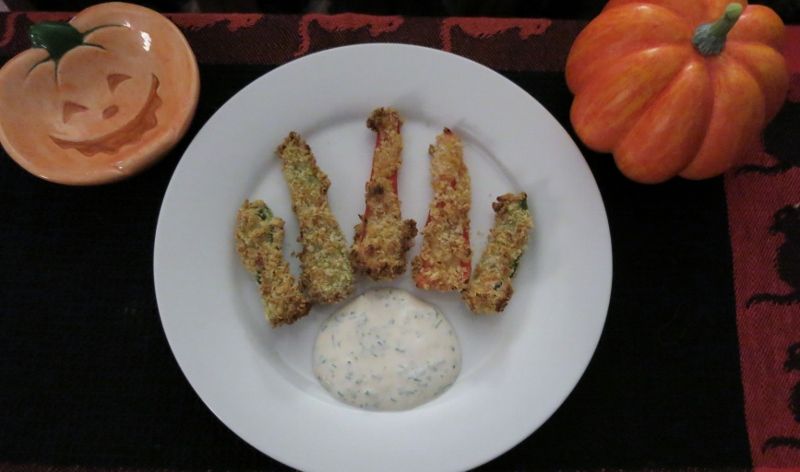 Spooky Spicy Panko Pepper Fingers