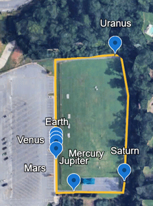 "Scale" Interactive Solar System Model for Your Schoolyard