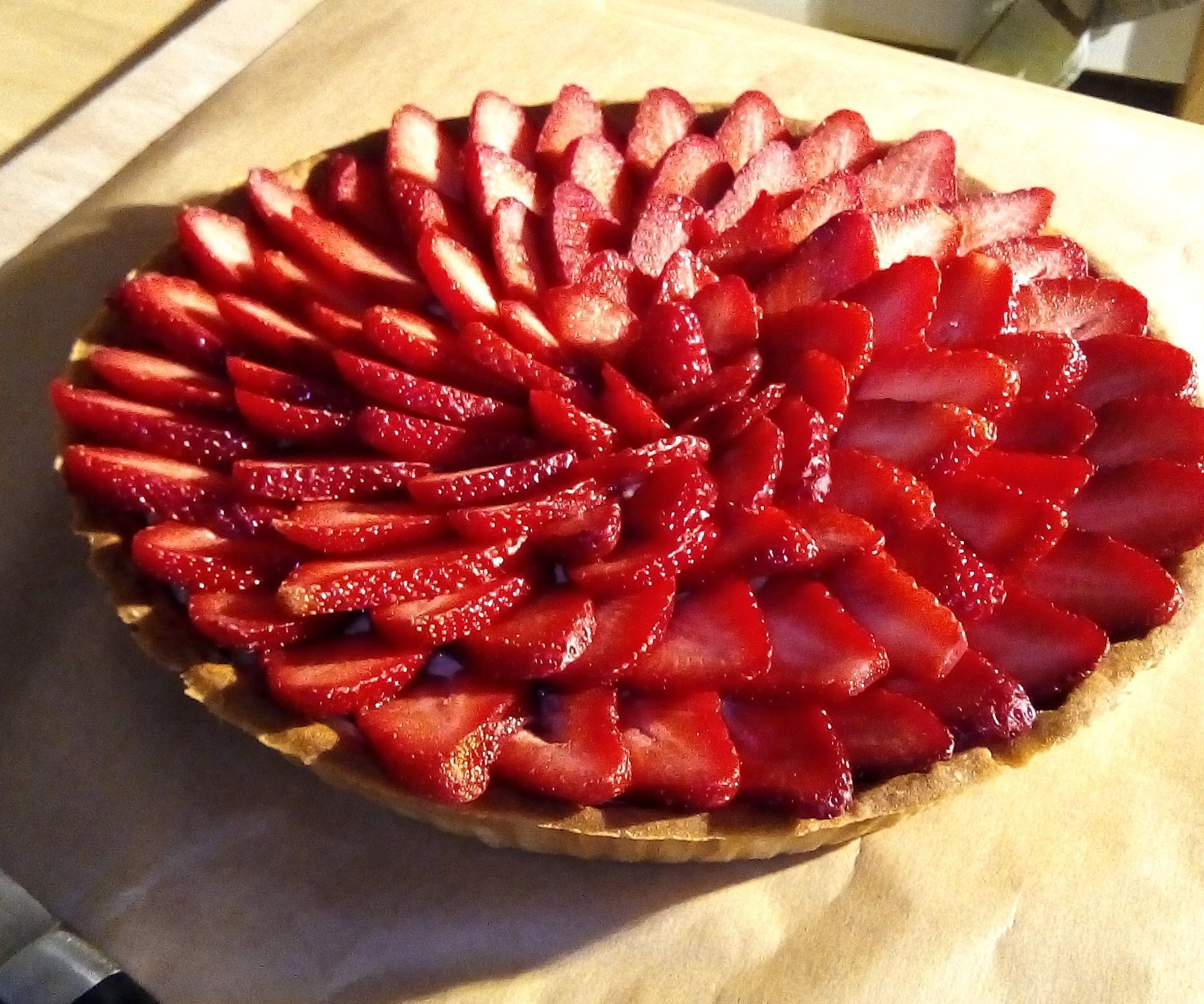 Homemade Strawberries Pie