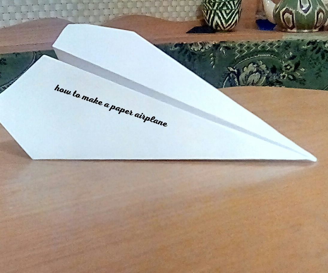 How to Make a Paper Airplane