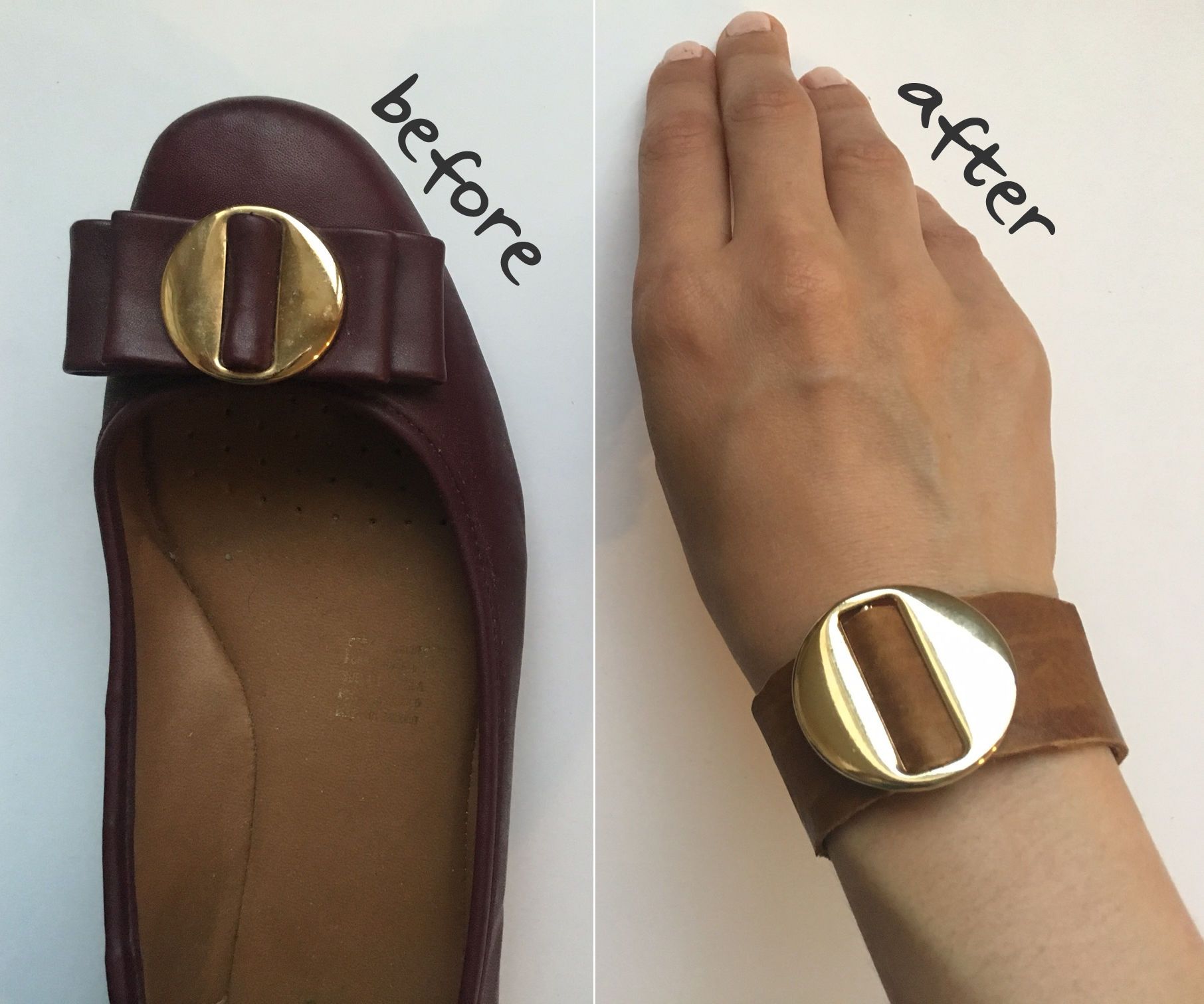 Leather Bracelet From Shoe Buckle