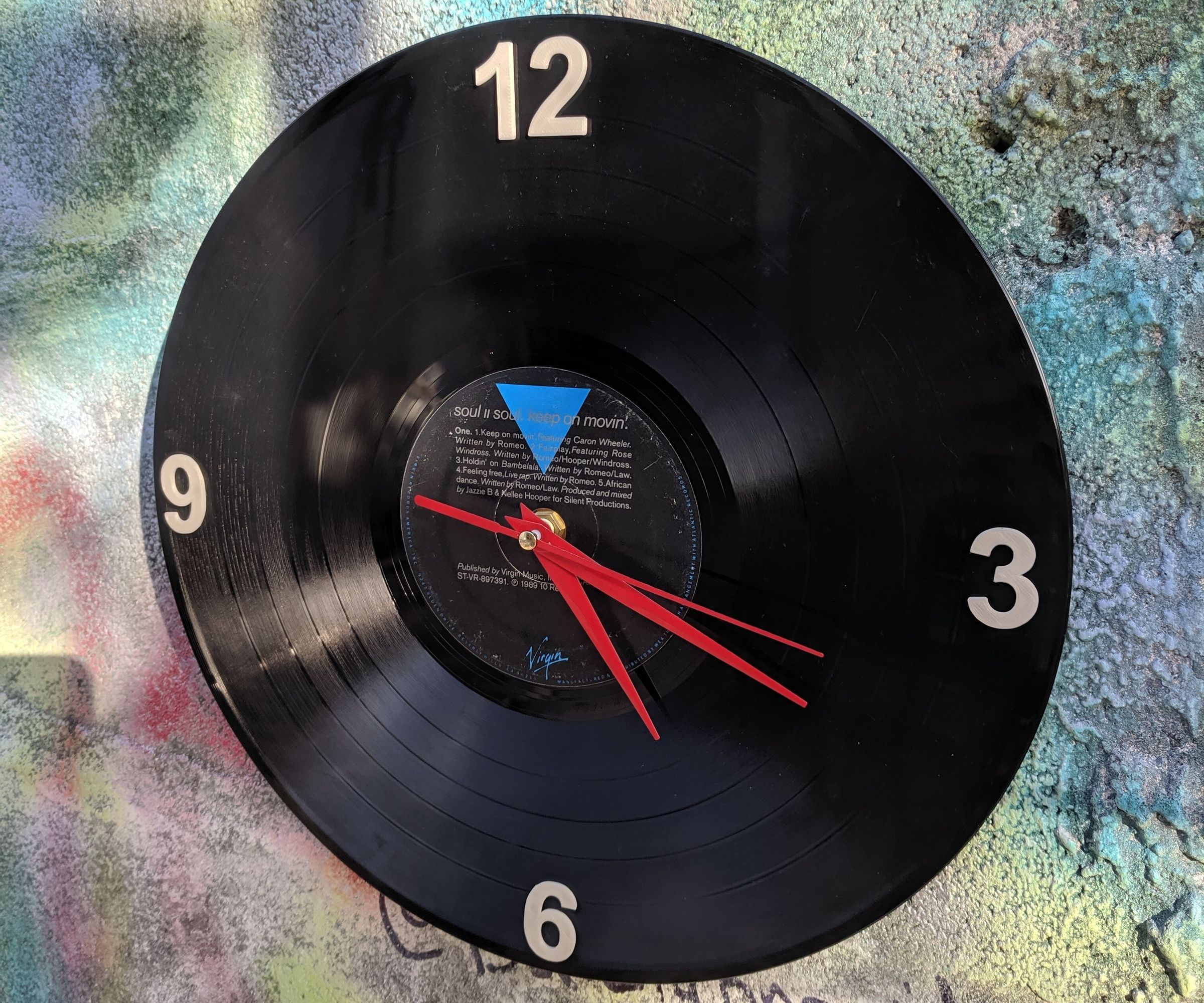 Simply Vinyl Clock Under $5