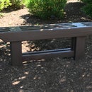 Japanese-style Garden Bench From Reclaimed Wood