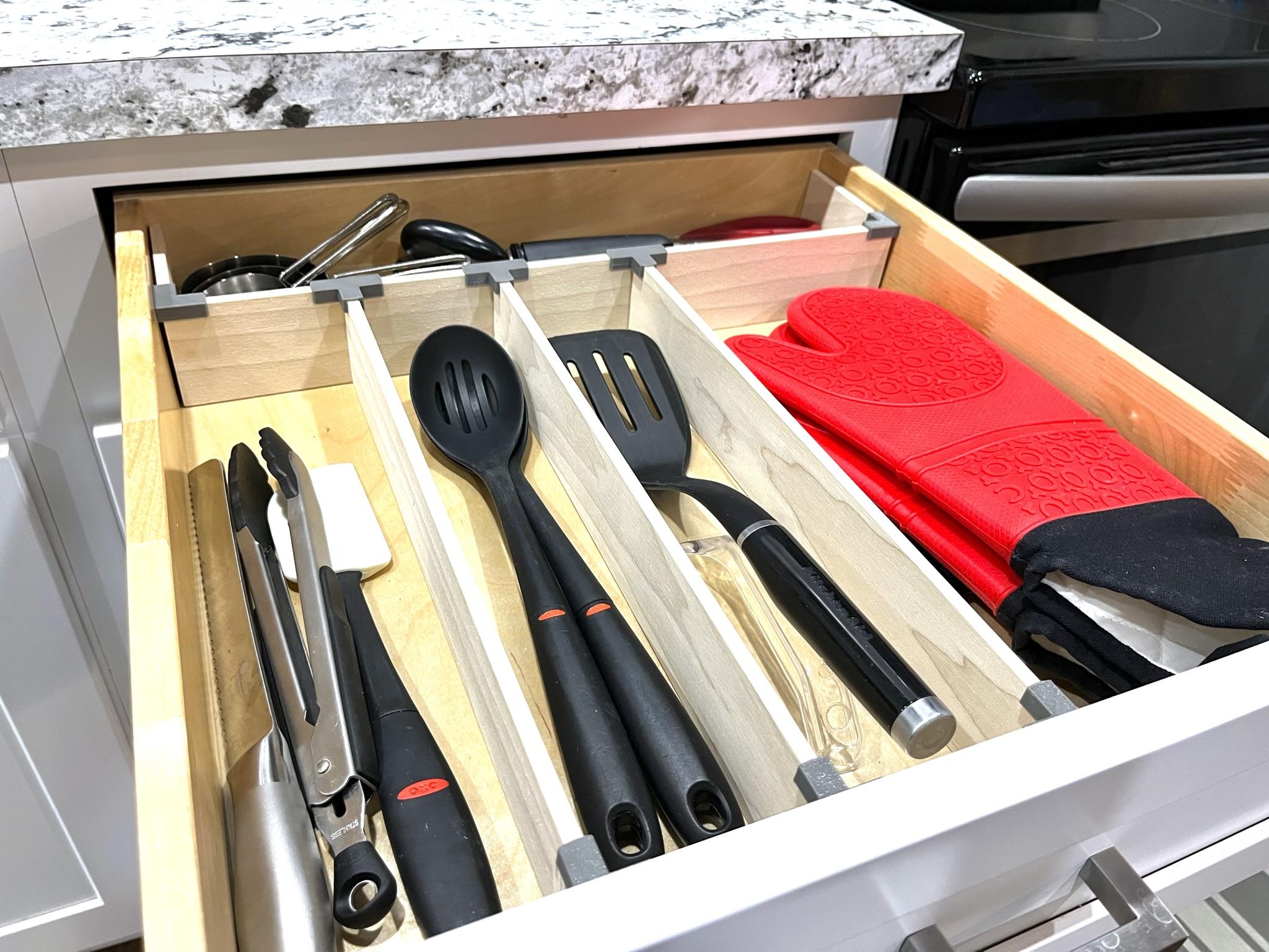 Drawer Organizer Using Quick Connectors! (Silverware, Utensil, or Junk